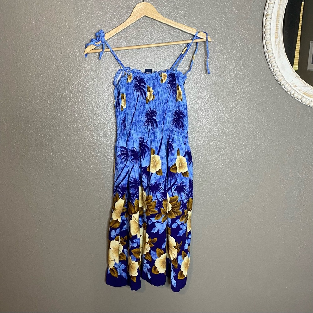 Collection B Blue and Yellow‎ Floral Dress